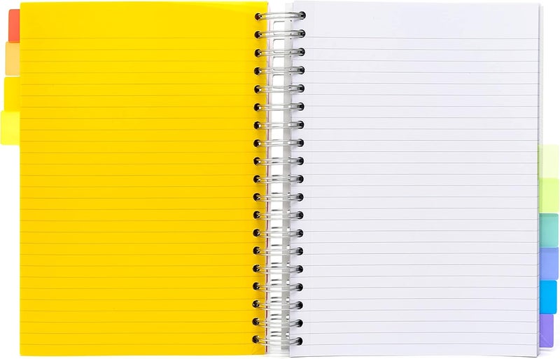 Pukka Pad دفتر ملاحظات B5 مع 10 فواصل قابلة لإعادة الترتيب للتنظيم - 400 صفحة مثقوبة من ورق 80 جرام - دفتر ملاحظات مكون من 200 ورقة للمدرسة والمكتب والمنزل - أبيض، 7.48 × 9.84 بوصة - Image 3